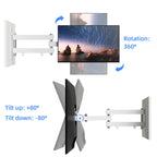 Suptek Full Motion TV Wall Mount Bracket for Most 13-30 inch TVs and Monitors, Flat and Curved TVs up to 28lbs, Tilt Swivel and 16.9 inch Extension, Max VESA 100x100mm, Black, MA2776