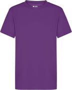 Plain Virgin T-Shirt for Children from 1 to 15 Years, 100% Cotton, Spun, Soft, Unisex, School Uniform P.E. Gym