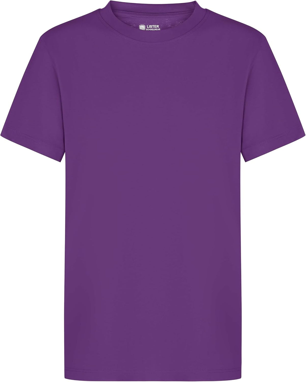 Plain Virgin T-Shirt for Children from 1 to 15 Years, 100% Cotton, Spun, Soft, Unisex, School Uniform P.E. Gym