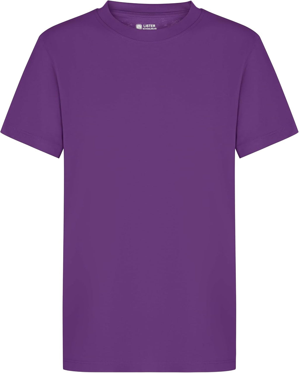 Plain Virgin T-Shirt for Children from 1 to 15 Years, 100% Cotton, Spun, Soft, Unisex, School Uniform P.E. Gym