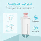 AQUA CREST Filter Replacement for Brita® Water Pitcher & Dispenser, 6 Pack