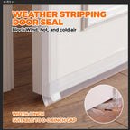 Holikme Weather Stripping Door Seal, Shower Door Seal Strip,1.8" W-33Feet