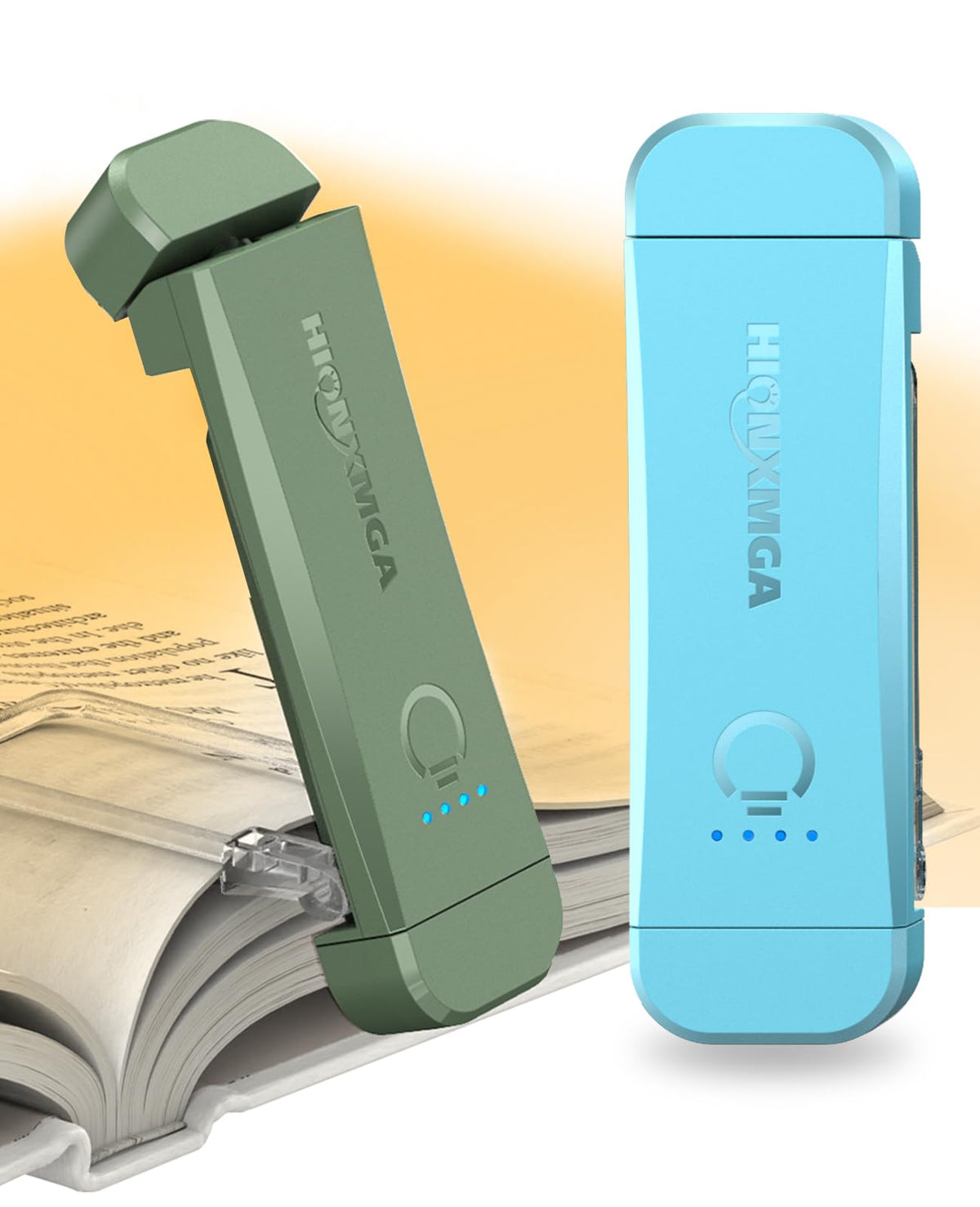 HIONXMGA Book Light,Rechargeable Reading Light for Books in Bed at Night