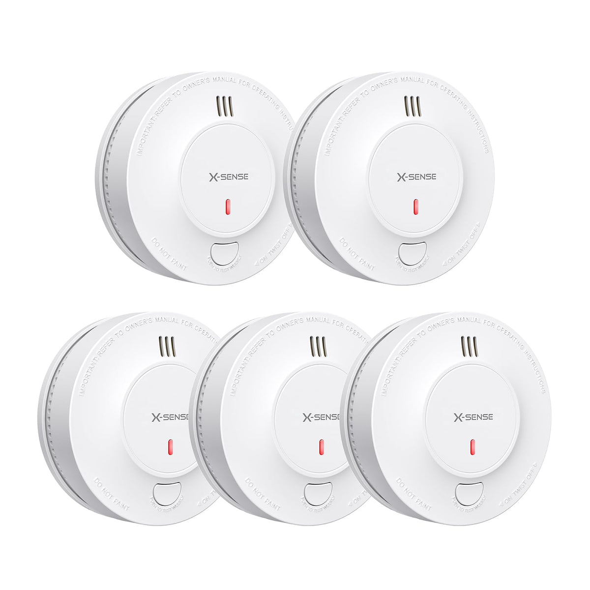 X-Sense Smoke Detector, 10-Year Battery, UL 217 Certified, SD2J0AX, 1-Pack