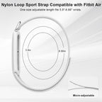 Compatible with Google Fitbit Air Strap Nylon Loop Sport Replacement Band