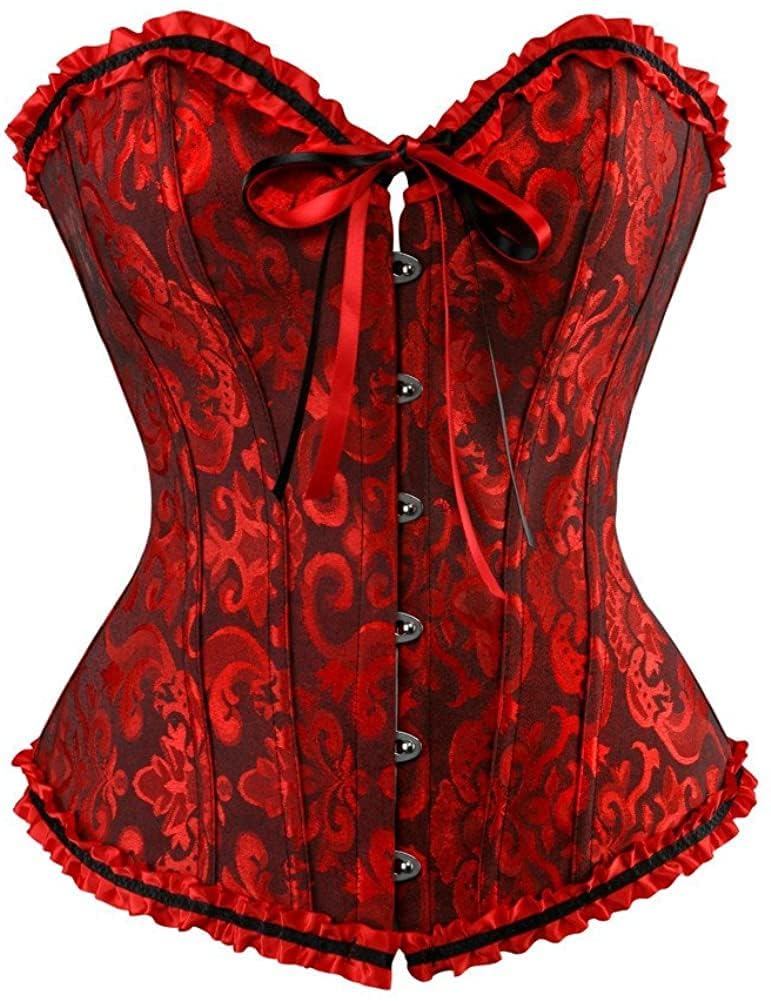 SZIVYSHI Halloween Overbust Corset Top
