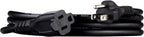 Amazon Basics Extension Cord, 3 Prong Outlet Extender, Indoor Power Cord, 13 Amps, 125V, 6 Ft, Black