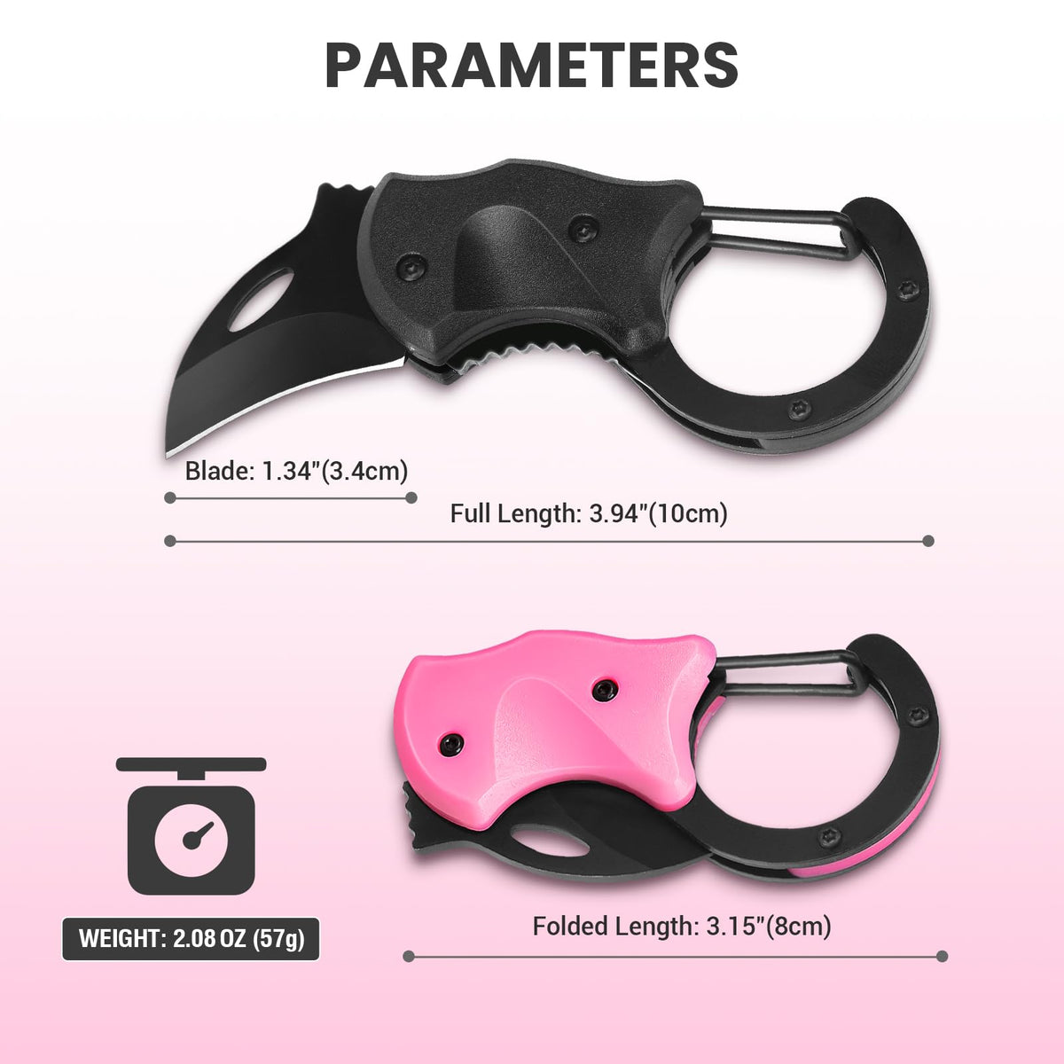FUNBRO Small Pocket Knife, Cool Box Cutter with 1.34 Inch Sharp Blade