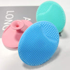 Baby Bath Brush, Baby Cradle Cap Brush, Silicone Massage Brush, Silicone Scrubbers Exfoliator Brush, Baby Skin Scrubbers Essential for Dry Skin, Cradle Cap and Eczema 2 Pack (Small-Blue&Green)