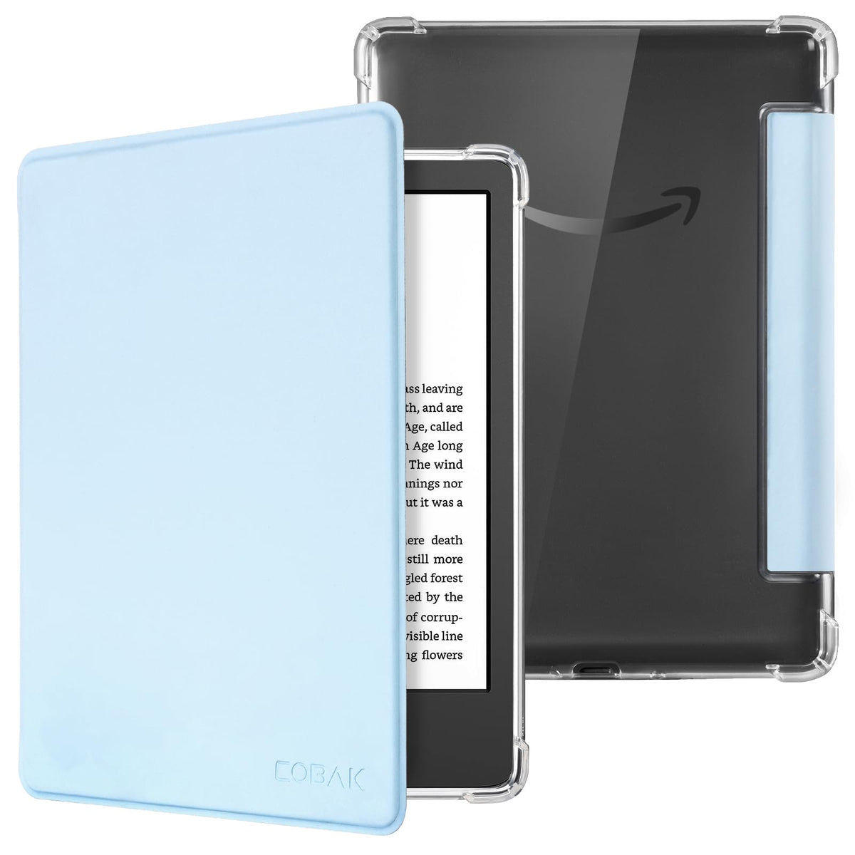 CoBak Case for 6" Kindle 11th Generation 2024 and 2022, Premium PU Leather Smart Cover with Auto Sleep/Wake for Kindle, Black