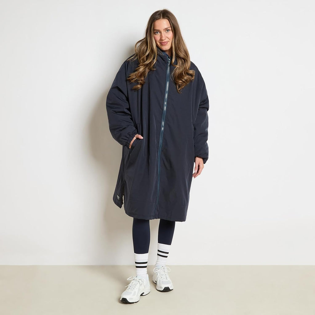 OHS Adults Drying Robe, Gifts for Women Outdoor Water-Resistant Changing Robe Womens Jacket Comfy Sherpa Privacy Robes for Women Men, Stay Dry Swimming Camping Drying Robes - S/M, L/XL