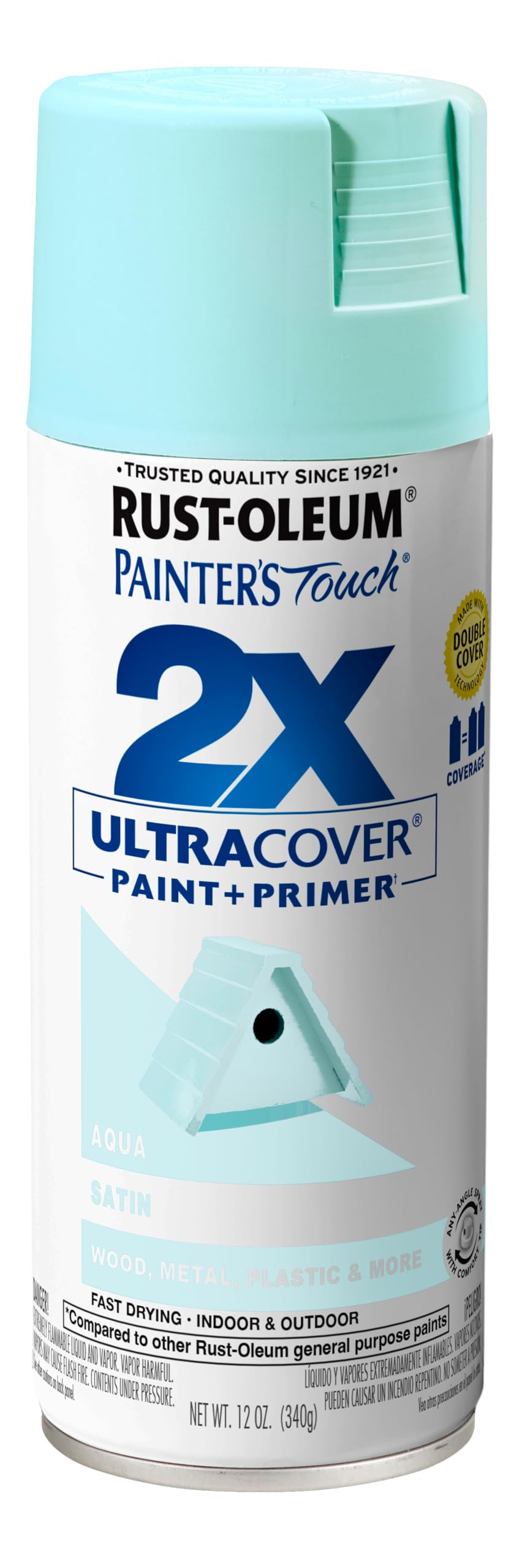 Rust-Oleum 334023-6PK Painter's Touch 2X Ultra Cover Spray Paint, 12 oz, Gloss Almond, 6 Pack