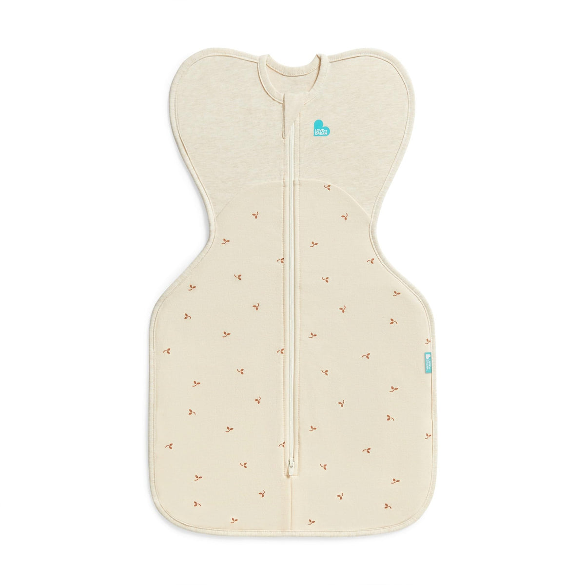 Love To Dream Swaddle Up, S 3.5-6kg, Olive Twigs, 1.5 Tog