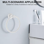 SetSail Towel Holder for Bathroom Wall Matte Black Towel Ring