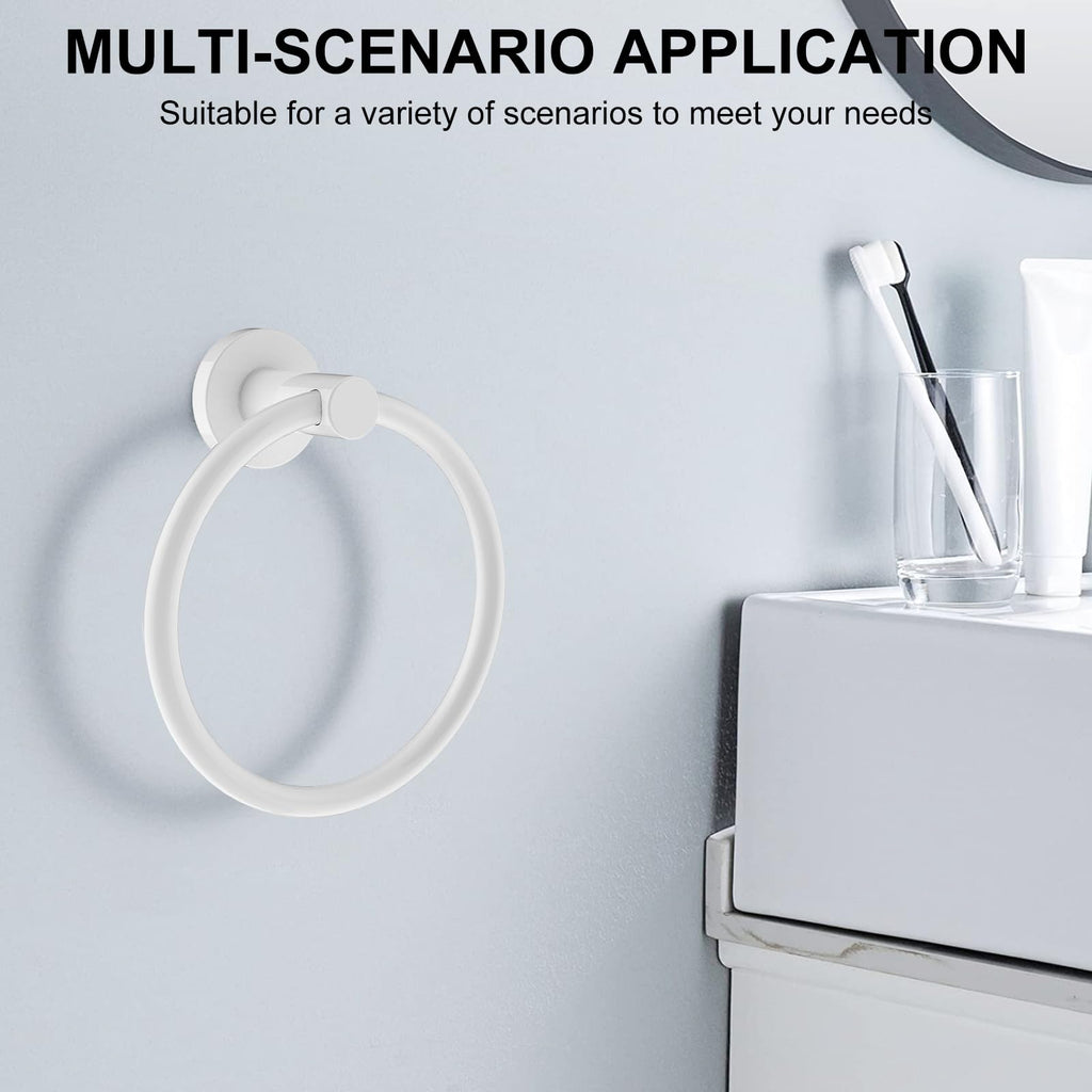 SetSail Towel Holder for Bathroom Wall Matte Black Towel Ring