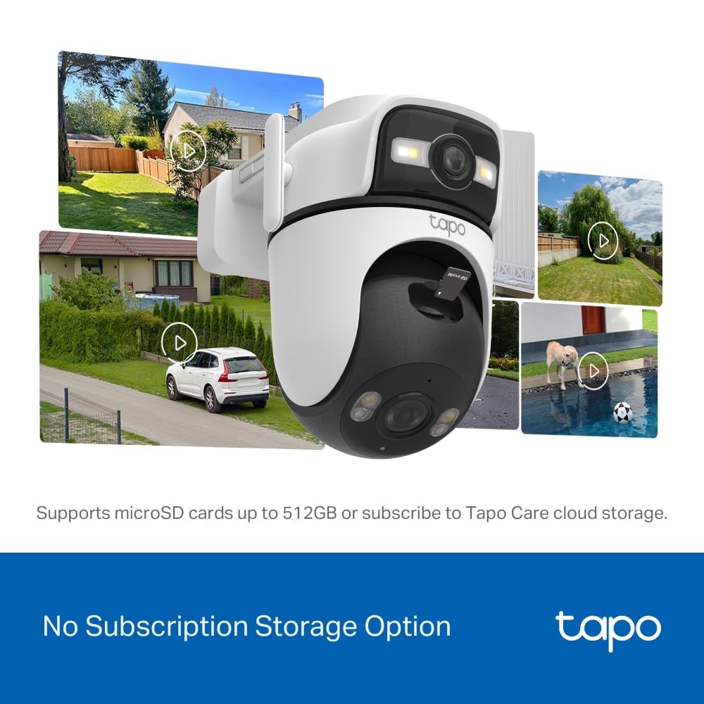 Tapo TP-Link C310 – Indoor Outdoor WiFi Surveillance Camera, 3MP Resolution, IP66 with Night Vision, Motion Detection and Instant Alarm, Control with iOS App, Android, Compatible with Alexa