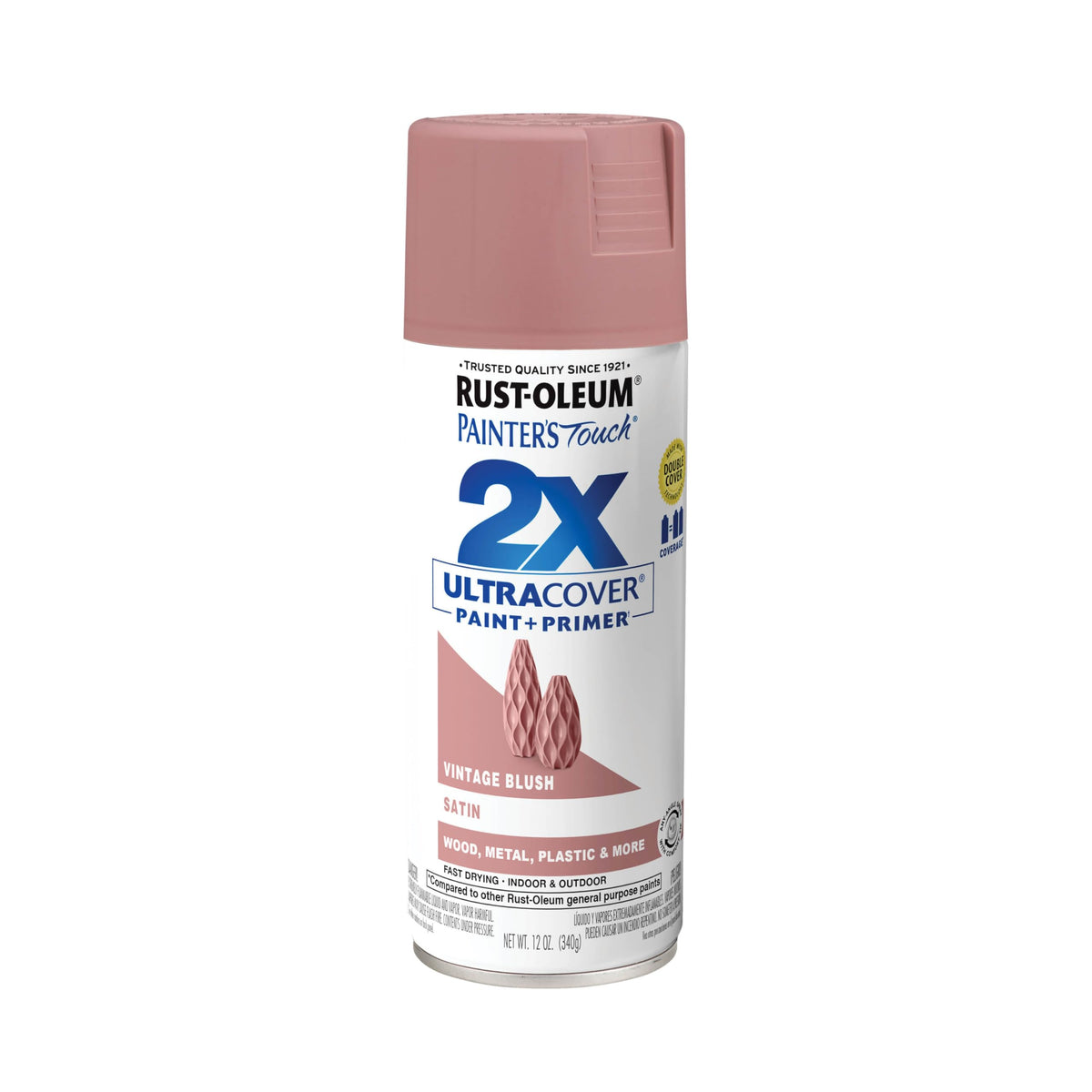 Rust-Oleum 334023-6PK Painter's Touch 2X Ultra Cover Spray Paint, 12 oz, Gloss Almond, 6 Pack