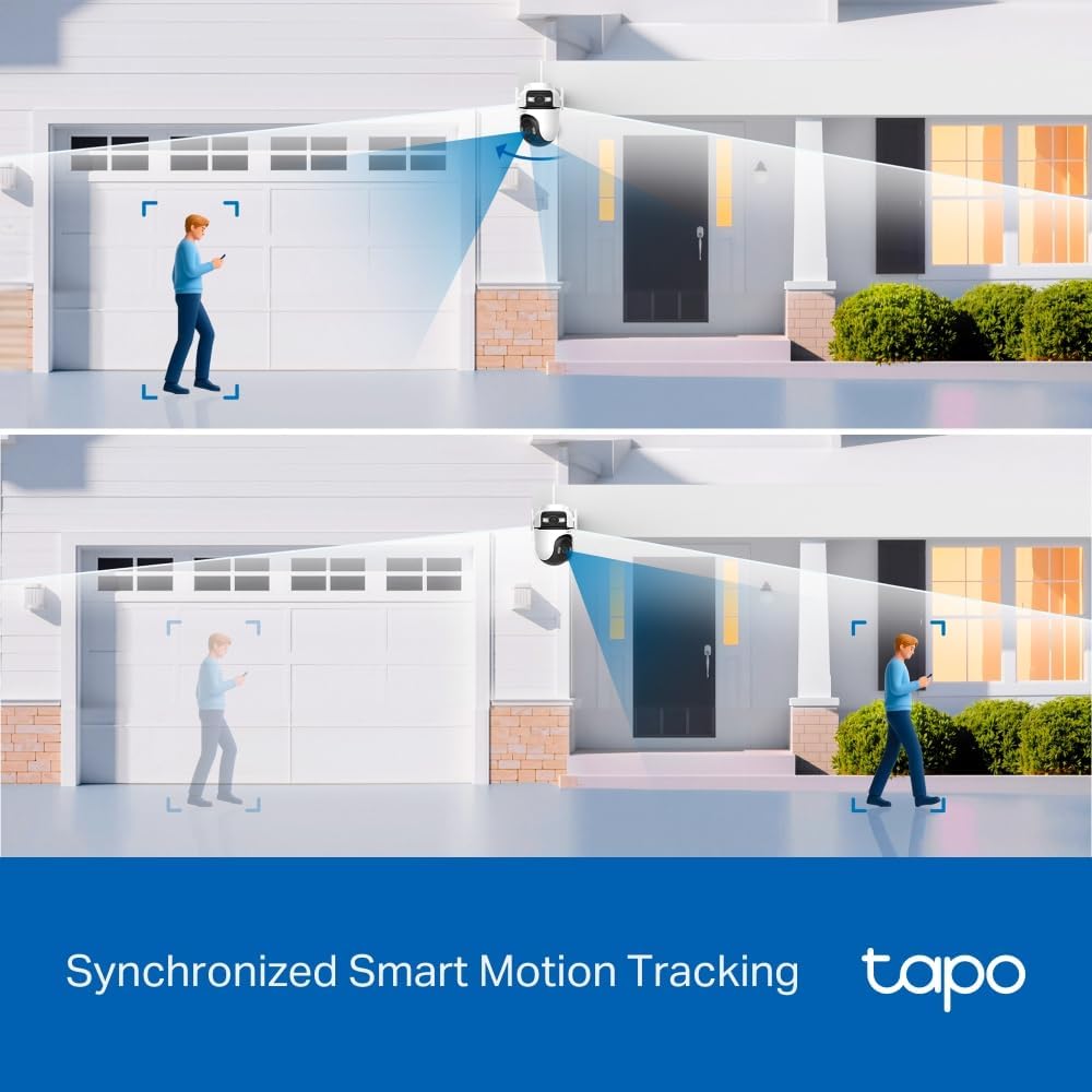 Tapo TC46 4K 8MP Pan/Tilt Outdoor Security Camera CCTV Camera