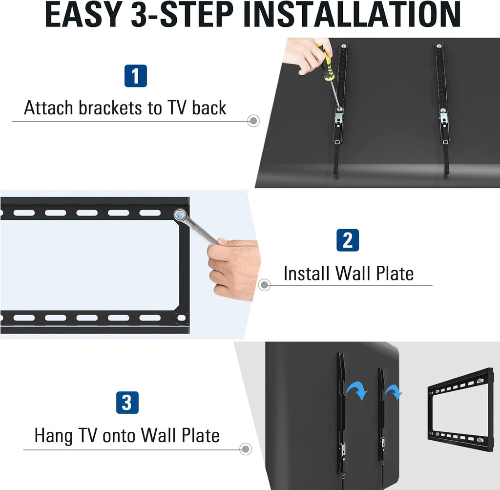 Mounting Dream Fixed TV Wall Bracket for 26-60" TV Max VESA 400x400mm 45kg