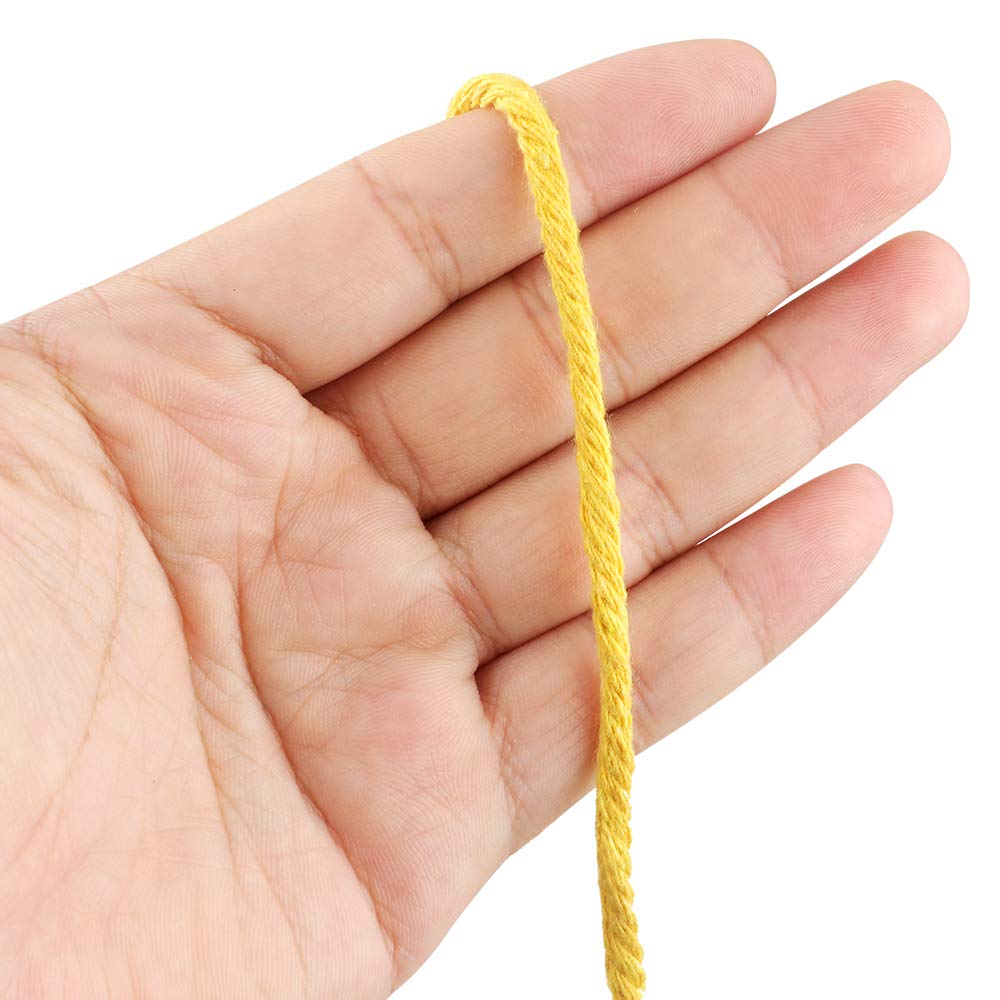 jijAcraft 50M White Cotton String: 2MM Cooking String for DIY Crafts