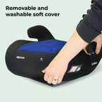 My Babiie MBCSB10 Booster Car Seat - Lightweight at 1kg, Approx. 6-12 Years (125-150cm, 22-36kg), R129, i-Size Backless Child Car Seat, Group 3, Compact, Portable, Ideal for Travel - Black