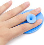 Baby Bath Brush, Baby Cradle Cap Brush, Silicone Massage Brush, Silicone Scrubbers Exfoliator Brush, Baby Skin Scrubbers Essential for Dry Skin, Cradle Cap and Eczema 2 Pack (Small-Blue&Green)