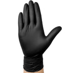 TitanFlex Disposable Nitrile Exam Gloves - 6-mil, Black, Heavy Duty, Latex Free, Food Safe for Cooking