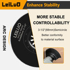 LEILUO 32Pcs Oscillating Tool Blades Wood Metal Multitool Blades Set