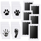 Nabance Baby Hand and Footprint Kit, 3 Inkless Print Pads, 6 Imprint Cards