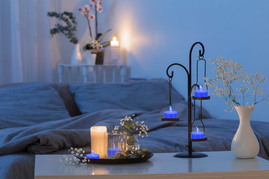 KOABY 24 Pack Pink Light Flameless Tea Lights, Pink Base, Last 100H