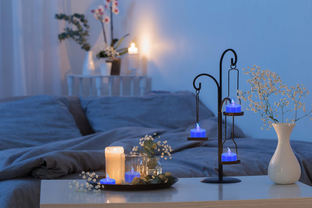KOABY 24 Pack Pink Light Flameless Tea Lights, Pink Base, Last 100H