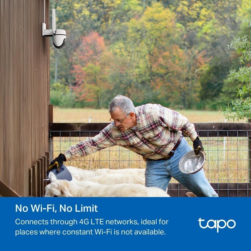 Tapo TP-Link C310 – Indoor Outdoor WiFi Surveillance Camera, 3MP Resolution, IP66 with Night Vision, Motion Detection and Instant Alarm, Control with iOS App, Android, Compatible with Alexa