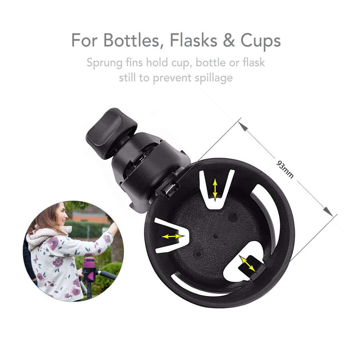 LittleLife Buggy And Pushchair Universal Cup & Phone Holder