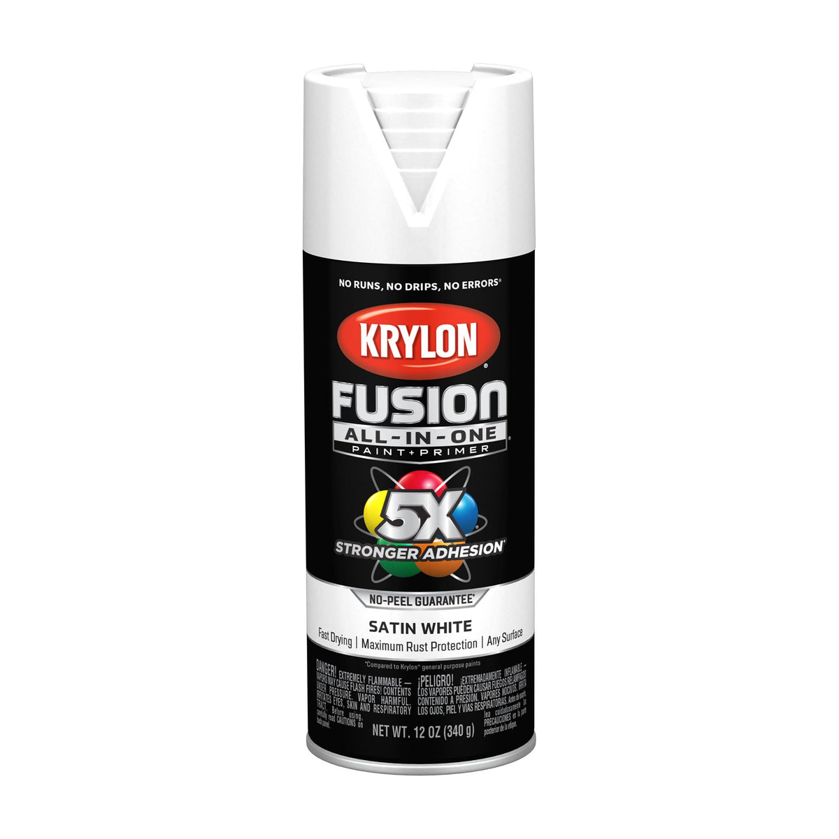 Krylon Fusion All-In-One, Metallic, Black Stainless Steel, 12 oz