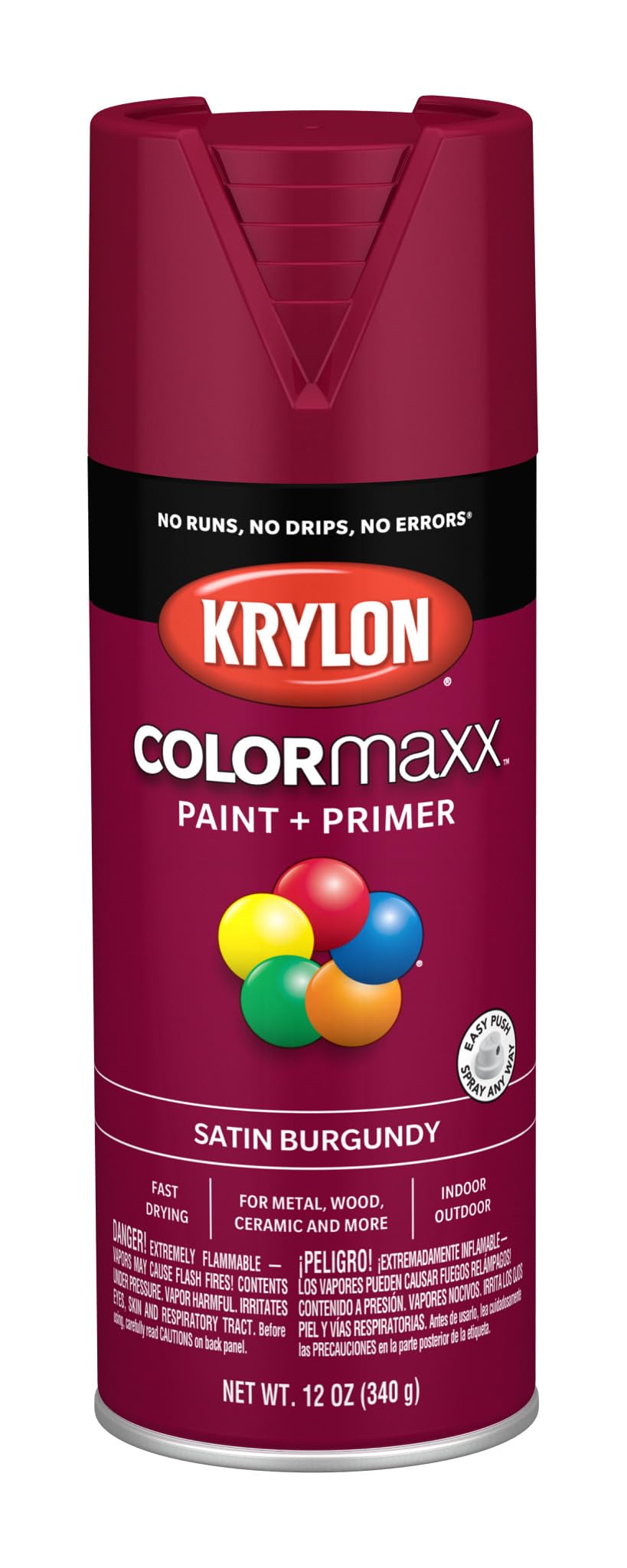 Krylon ColorMaxx 12 Oz. Gloss Spray Paint, Pumpkin Orange - 1 Each