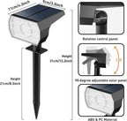 NYMPHY Solar Lights Outdoor Waterproof - 4 Pack (Cool White)
