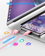 USB C Charger Cable 3M 2Pack Type C Charger Fast Charging 3A Lead Braided for Samsung Galaxy S23 S22 S21 S20 S10 S9 S8 A12 A13 A20e A21s A53 A70,Google Pixel 7 6,Huawei P30 P40,Sony Xperia,Switch,PS5