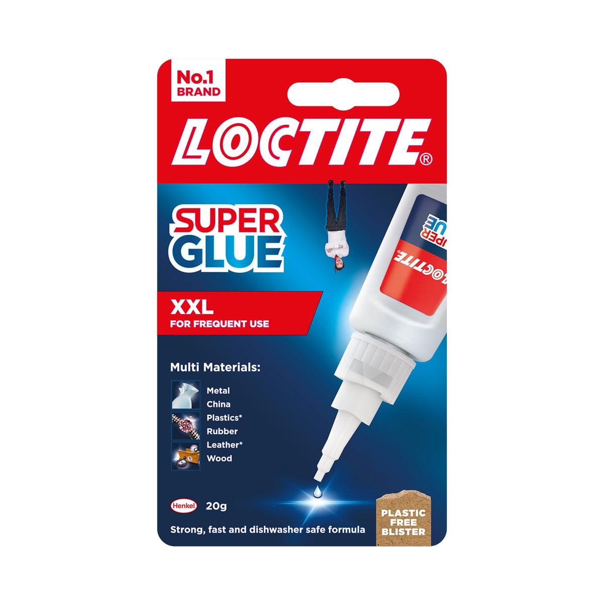 Loctite Super Glue, All Purpose Clear Adhesive, 1 x 20 g