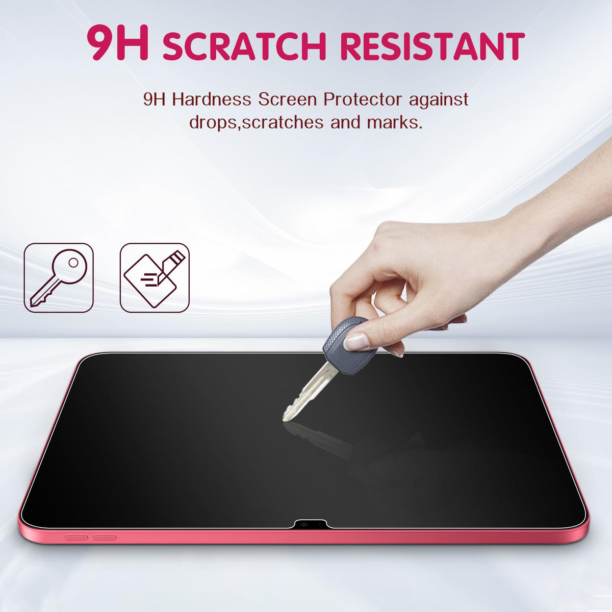 Screen Protector for iPad 9.7 (iPad 6th/5th Gen, 2018/2017), 3-Pack