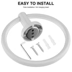 SetSail Towel Holder for Bathroom Wall Matte Black Towel Ring