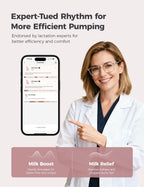 Momcozy M5 Smart Wearable Breast Pump, Double Pack, Gray