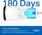 Tapo TC82 2K Battery Outdoor Security Camera Wireless