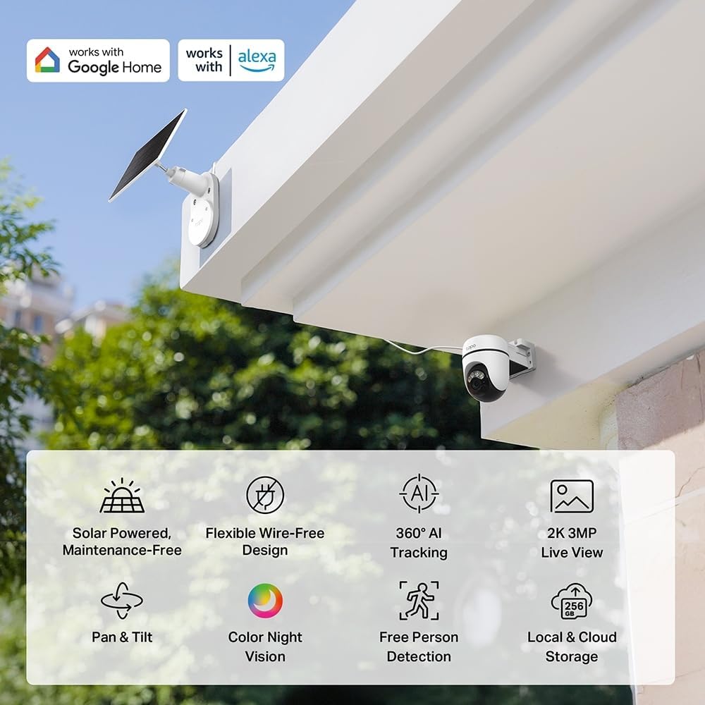 Tapo C615F KIT 2K 3MP Solar Floodlight Outdoor Security Camera Wireless