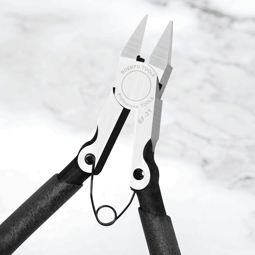 BOENFU Wire Cutters Heavy Duty Snips Flush Cut Side Cutters Pliers