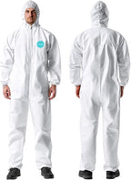 Andes Safety Hazmat Suit, Disposable Paint Suit, Lab Coverall