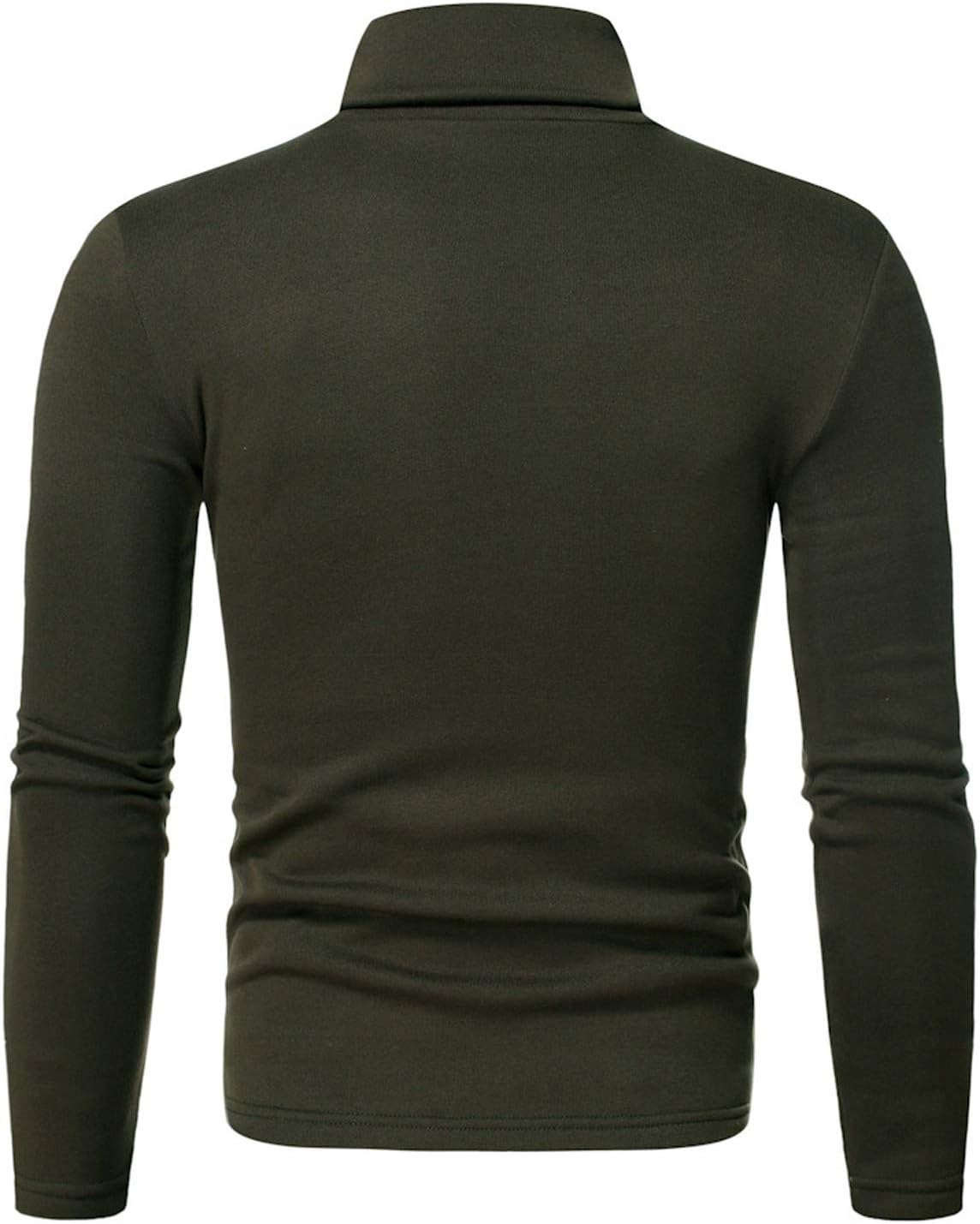 Men's Thermal Turtle Neck Top Long Sleeve Turtleneck Shirts Basic Undershirt Baselayer Pullover for Winter