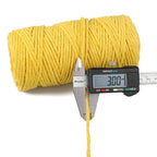 jijAcraft 50M White Cotton String: 2MM Cooking String for DIY Crafts