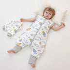Baby Sleeping Bag with Feet, 2.0 Tog, Removable Sleeves 6-18 months