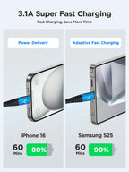USB C Charger Cable 3M 2Pack Type C Charger Fast Charging 3A Lead Braided for Samsung Galaxy S23 S22 S21 S20 S10 S9 S8 A12 A13 A20e A21s A53 A70,Google Pixel 7 6,Huawei P30 P40,Sony Xperia,Switch,PS5