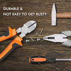 BOENFU Wire Cutters Heavy Duty Snips Flush Cut Side Cutters Pliers